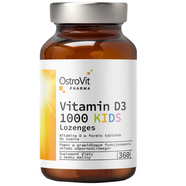 Vitamin D3 1000 Kids | Lozenges 360 Подезични таблетки  OstroVit - Nutra Best Bulgaria