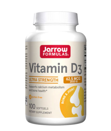 Vitamin D3 2500IU / 100 Soft.  Jarrow Formulas - Nutra Best Bulgaria