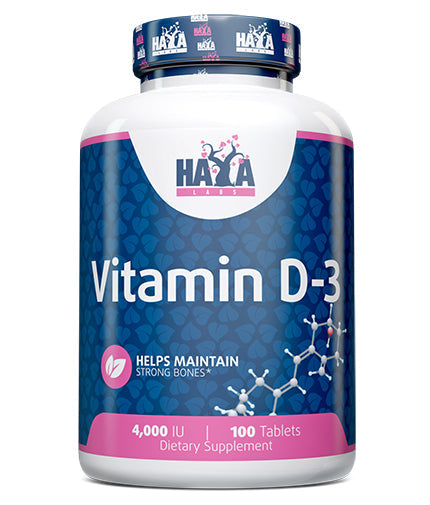 Vitamin D3 / 4000 IU / 100 Tabs  HAYA LABS - Nutra Best Bulgaria