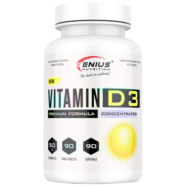 Vitamin D3 - 90 капсули  Genius Nutrition - Nutra Best Bulgaria