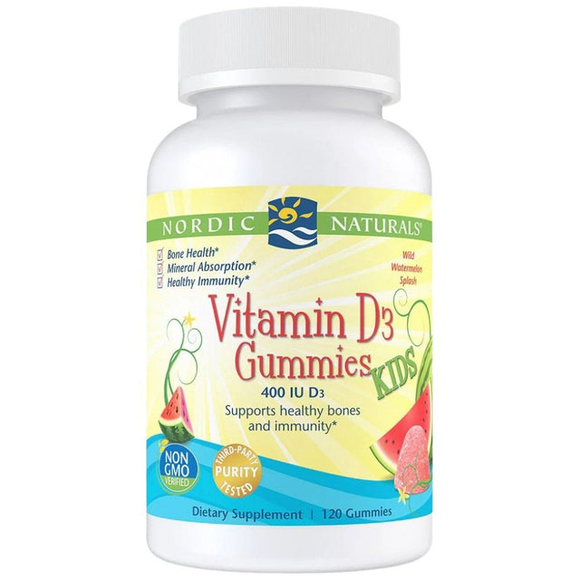 Vitamin D3 Gummies Kids 400 IU - 120 желирани бонбони  Nordic Naturals - Nutra Best Bulgaria