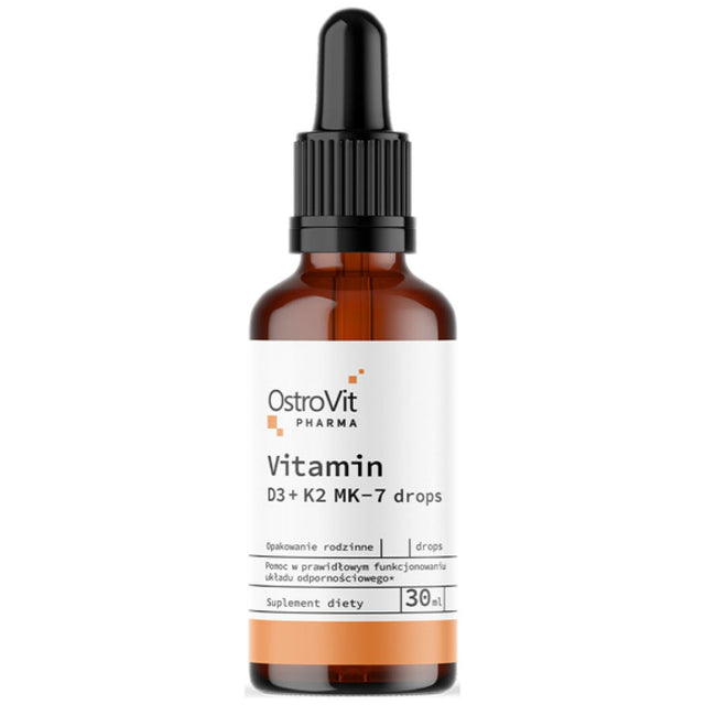 Vitamin D3 + K2 MK-7 Drops 30 мл  OstroVit - Nutra Best Bulgaria