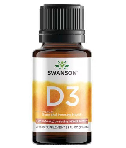 Vitamin D3 Liquid Drops 400IU / 29ml. - 0  Swanson - Nutra Best Bulgaria