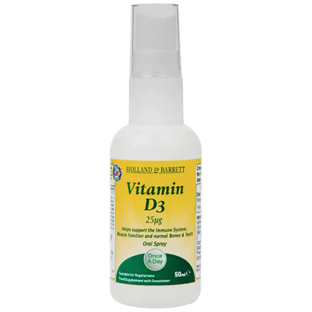 Vitamin D3 Spray / 1000 IU per Spray - 50 мл  Holland and Barrett - Nutra Best Bulgaria