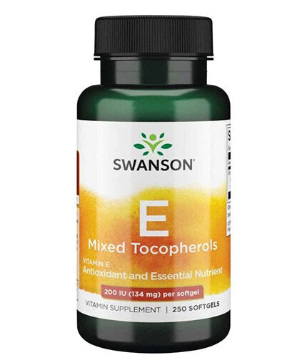 Vitamin E 200 IU - Mixed Tocopherols - 250 капсули  Swanson - Nutra Best Bulgaria