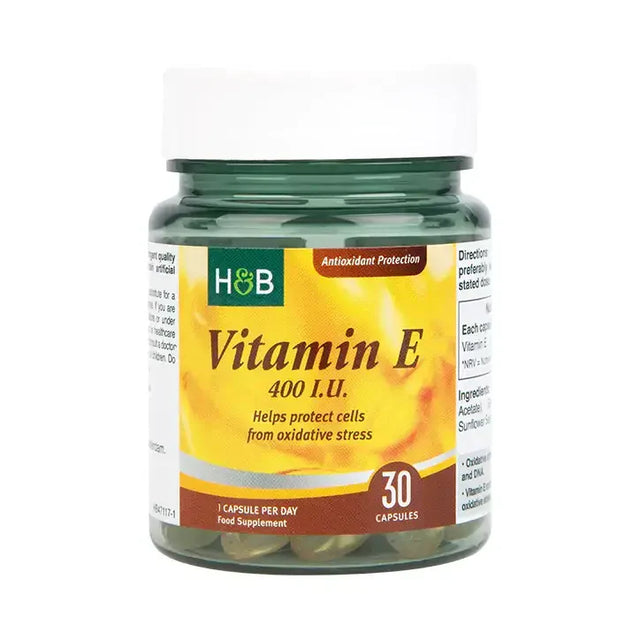 Витамин Е (Vitamin E) 400 I.U. 30 капсули HOLLAND & BARRETT - Nutra Best