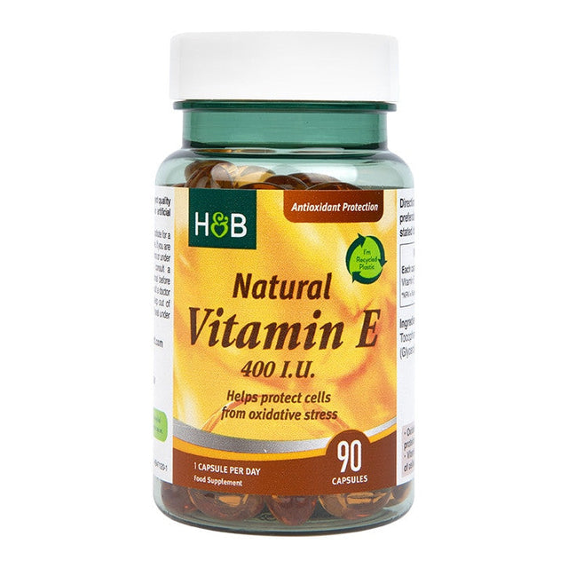 Витамин Е (Vitamin E) натурален 400 I.U. 90 капсули  Holland & Barrett - Nutra Best Bulgaria