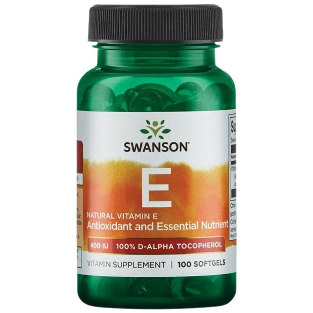 Vitamin E 400 IU Natural 100 Гел капсули  Swanson - Nutra Best Bulgaria