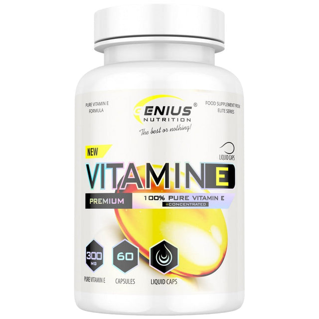 Vitamin E - 60 капсули  Genius Nutrition - Nutra Best Bulgaria