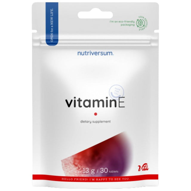 Vitamin E 60 mg - 30 Таблетки  Nutriversum - Nutra Best Bulgaria