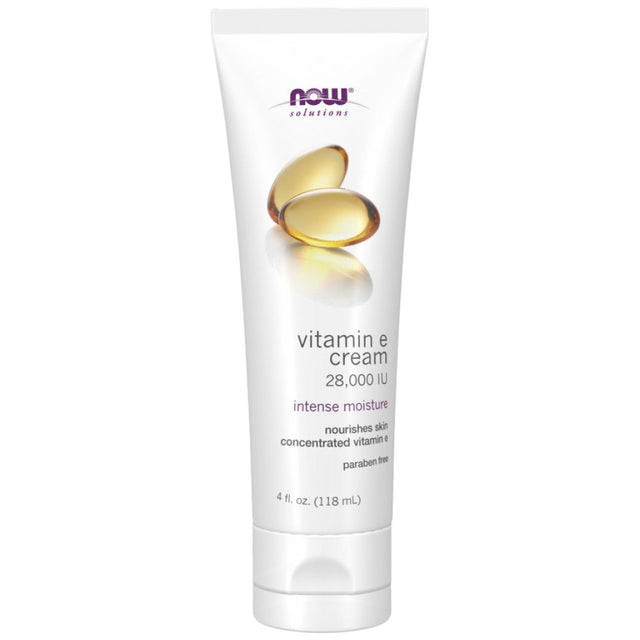 Vitamin E Cream 28,000 IU - 118 мл  NOW Foods - Nutra Best Bulgaria