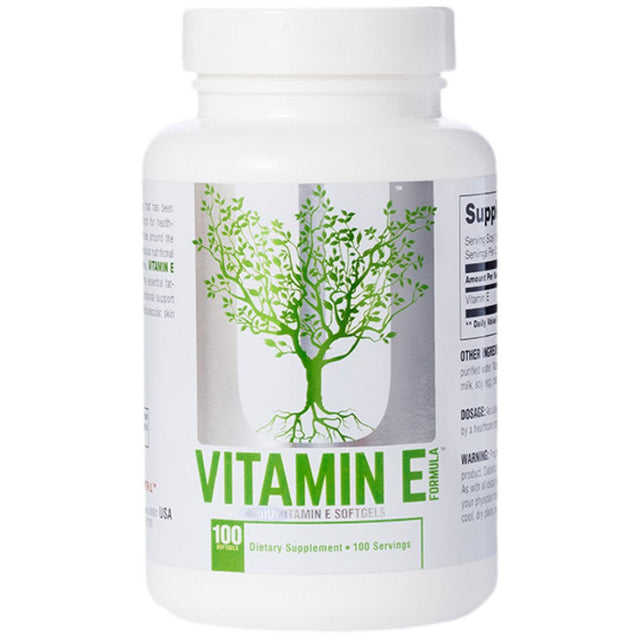 Vitamin E Formula 400 IU - 100 Гел капсули  Universal Nutrition - Nutra Best Bulgaria