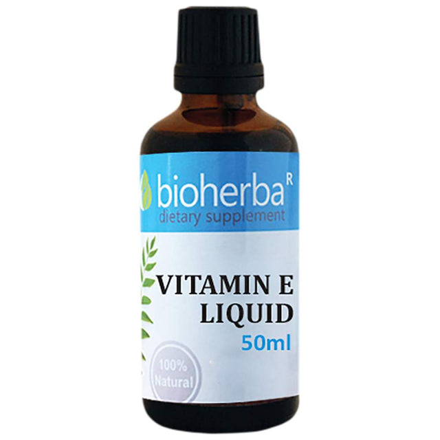 Vitamin E Liquid - 50 мл  Bioherba - Nutra Best Bulgaria