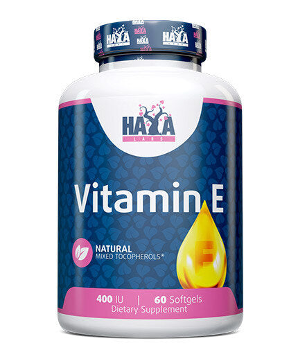 Vitamin E Mixed Tocopherols 400 IU / 60 Soft.  Haya Labs - Nutra Best Bulgaria