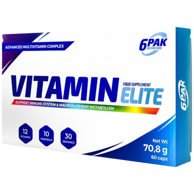 Vitamin Elite - 60 капсули  6PAK Nutrition - Nutra Best Bulgaria
