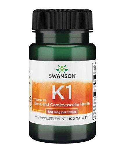 Vitamin K-1 100 mcg - 100 Таблетки  Swanson - Nutra Best Bulgaria