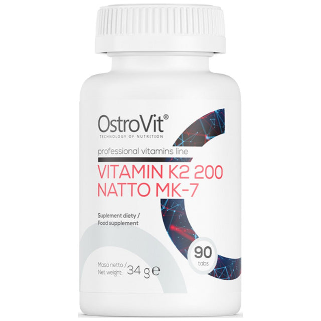 Vitamin K2 200 mcg / Natto MK-7 90 Таблетки  OstroVit - Nutra Best Bulgaria