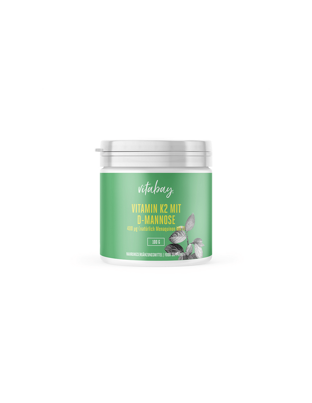 Vitamin K2 mit D-Mannose / Витамин К и D-маноза, 100 gr (прах)  Vitabay - Nutra Best Bulgaria