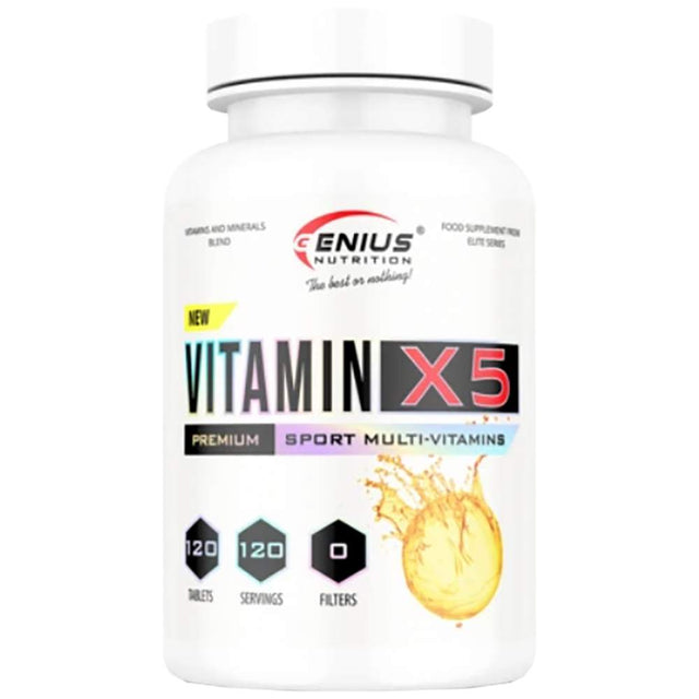 Vitamin-X5 - 120 Таблетки  Genius Nutrition - Nutra Best Bulgaria
