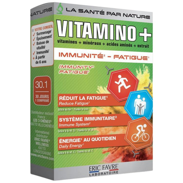 Vitamino+ | Immunity and Fatigue Multivitamin Complex - 30 капсули  Eric Favre - Nutra Best Bulgaria