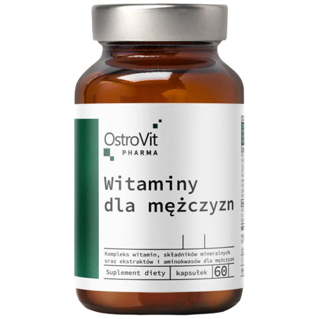 Vitamins for Men | with Ashwagandha, Tribulus and Saw Palmetto 60 капсули  OstroVit - Nutra Best Bulgaria