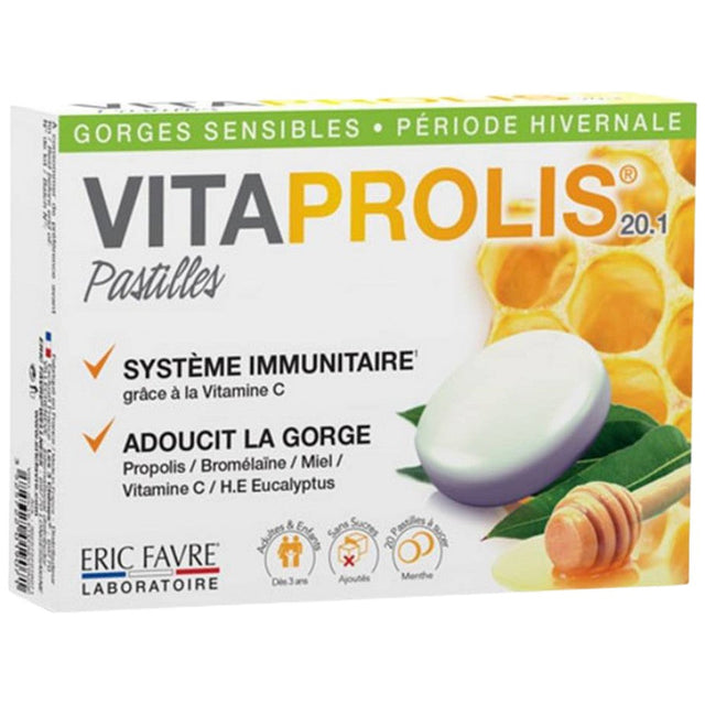 Vitaprolis® | Throat Lozenges with Propolis 20 Бонбона  Eric Favre - Nutra Best Bulgaria