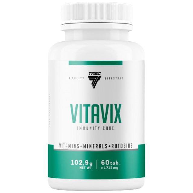 Vitavix Immunity Care | with Vitamin C, Zinc, Selenium, Vitamin D - 60 Таблетки  Trec Nutrition - Nutra Best Bulgaria