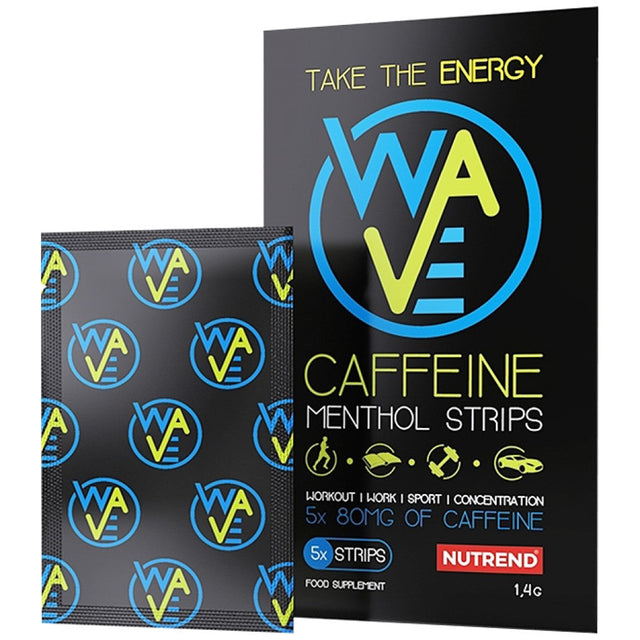 WAVE Caffeine Menthol Strips 5 Пакета  Nutrend - Nutra Best Bulgaria