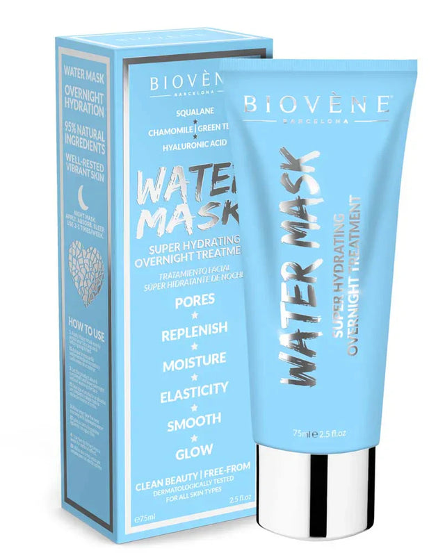 Water Mask – Интензивна хидратираща нощна маска с хиалуронова киселина 75 мл  Biovène Barcelona - Nutra Best Bulgaria