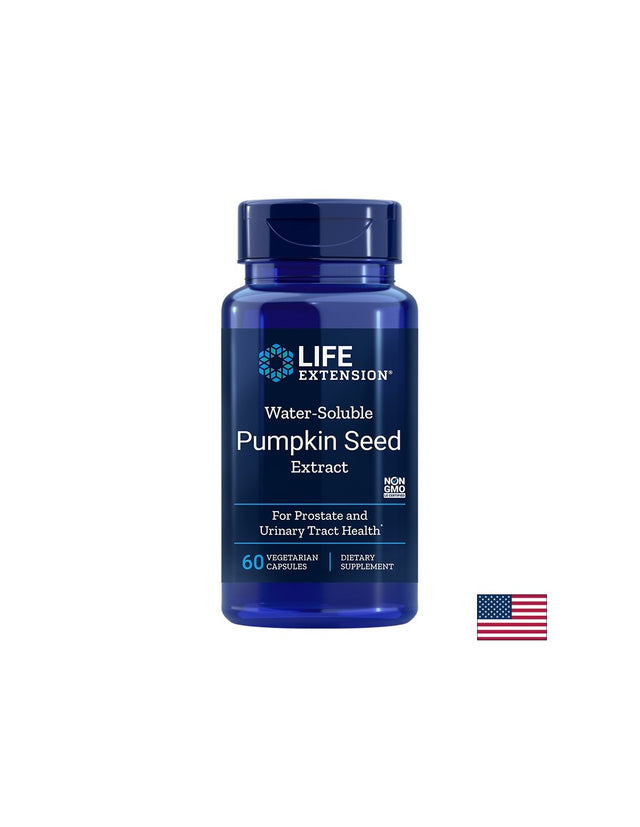 Water-Soluble Pumpkin Seed Extract/ Тиквени семена (водоразтворими) х 60 капсули  Life Extension - Nutra Best Bulgaria