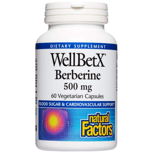 WellBetX Berberine 500 mg - 60 капсули  Natural Factors - Nutra Best Bulgaria