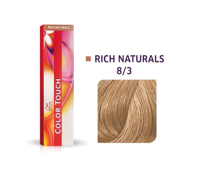 Wella Professionals, Color Touch, Ammonia-Free, Semi-Permanent Hair Dye, 8/3 Golden Light Blonde, 60 ml  Wella Professionals - Nutra Best Bulgaria