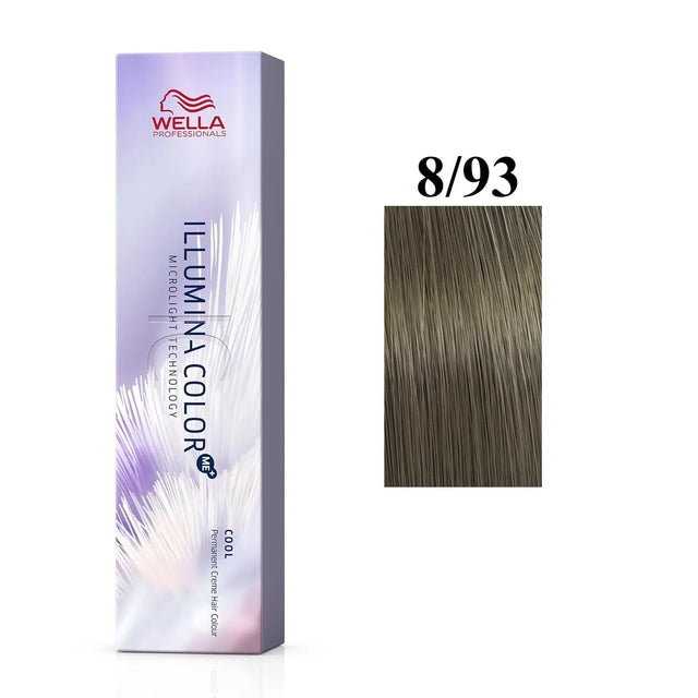 Wella Professionals, Illumina Color Me+, Permanent Hair Dye, 8/93 Light Blonde Golden Blue, 60 ml  Wella Professionals - Nutra Best Bulgaria