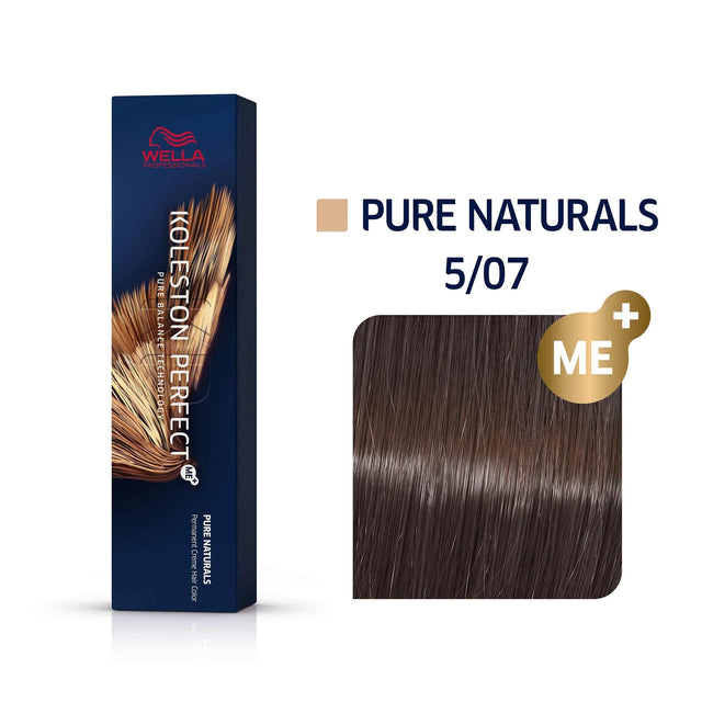 Wella Professionals, Koleston Perfect Me+, Permanent Hair Dye, 5/07 Light Chestnut Natural Brown, 60 ml  Wella Professionals - Nutra Best Bulgaria