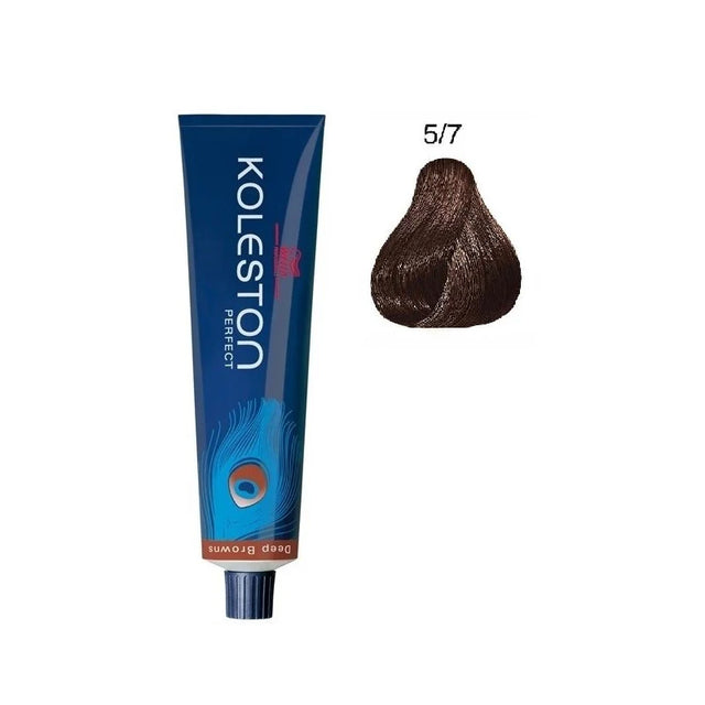 Wella Professionals, Koleston Perfect, Permanent Hair Dye, 5/7 Light Brown Brown, 60 ml  Wella Professionals - Nutra Best Bulgaria
