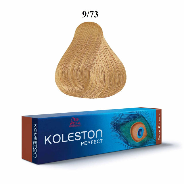 Wella Professionals, Koleston Perfect, Permanent Hair Dye, 9/73 Bright Blond Golden Chestnut, 60 ml  Wella Professionals - Nutra Best Bulgaria