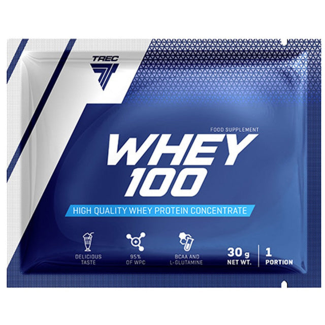 Whey 100 | High Quality Whey Protein Concentrate with Immuno Shield - 30 грама  Trec Nutrition - Nutra Best Bulgaria