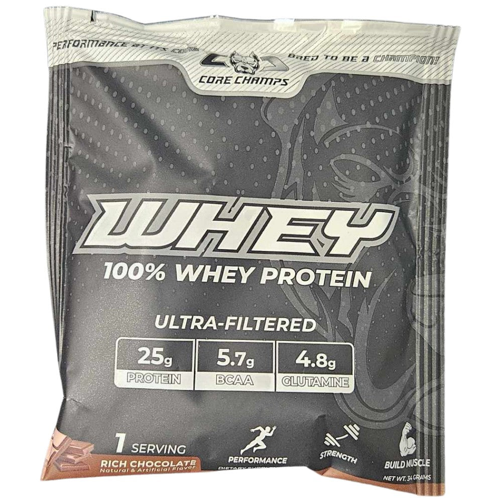 Whey Protein | 100% Ultra Filtered Whey - 34 грама  Core Champs by Kai Greene - Nutra Best Bulgaria
