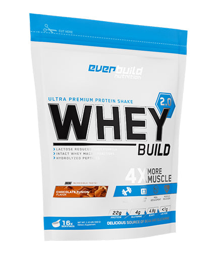 Whey Protein Build 2.0 / Bag - 0.500 KG  EVERBUILD - Nutra Best Bulgaria