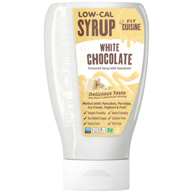 Fit Cuisine Low-Cal Syrup | White Chocolate - 425 мл - Nutra Best Bulgaria