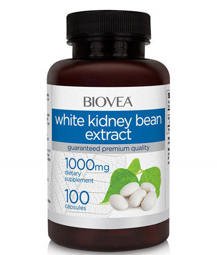 White Kidney Bean Extract 1000 mg / 100 Caps  Biovea - Nutra Best Bulgaria