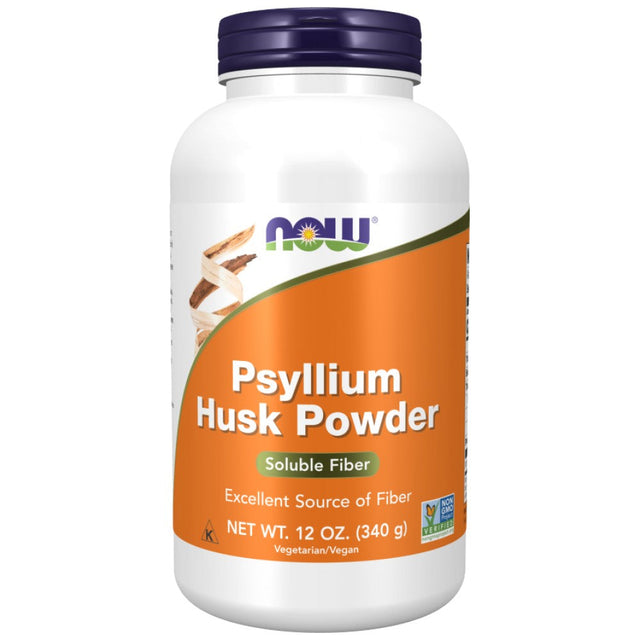 Whole Psyllium Husks Powder - 340 грама  NOW Foods - Nutra Best Bulgaria