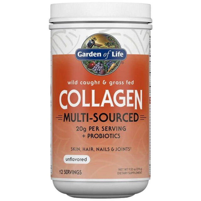 Wild Caught & Grass Fed | Collagen Multi-Sourced - 270 грама  Garden Of Life - Nutra Best Bulgaria