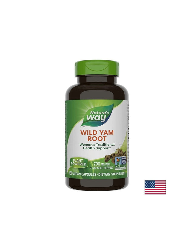 Wild Yam Root/ Див Ям (корен) 425 mg x 180 капсули Nature’s Way  Nature’s Way - Nutra Best Bulgaria