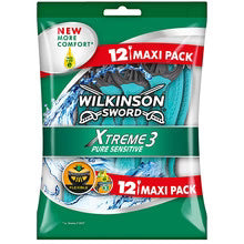Wilkinson Sword - Xtreme3 Pure Sensitive (12 pcs) - Disposable razor for men  Wilkinson Sword - Nutra Best Bulgaria