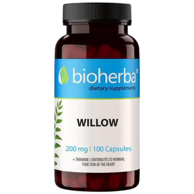 Willow 200 mg - 100 капсули  Bioherba - Nutra Best Bulgaria