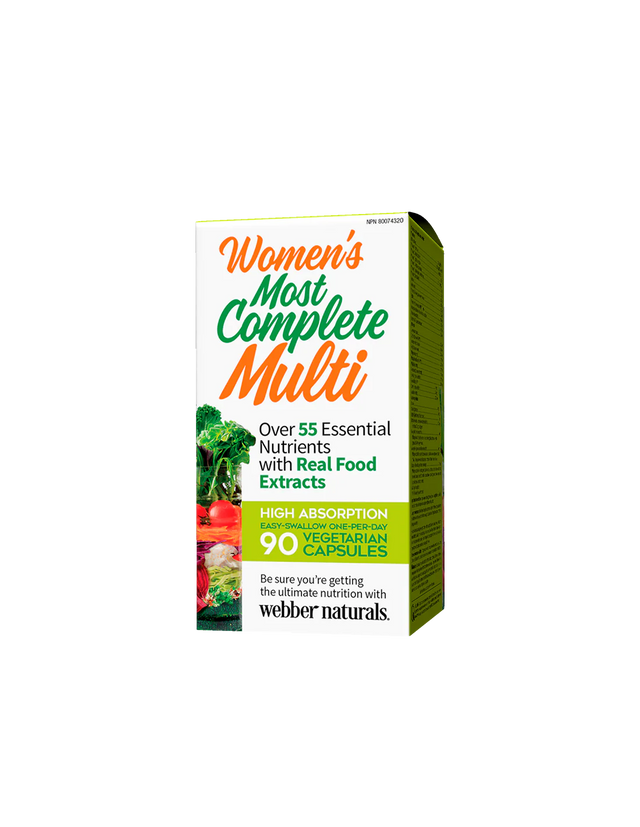Мултивитамини за Жени - Women’s Most Complete Multi, 90 V капсули Webber Naturals - Nutra Best