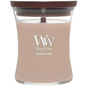 WoodWick - Patchouli Cream Vase - scented candle - 275.0g - Feel You