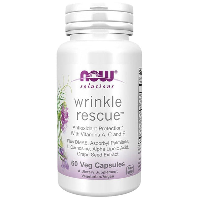 Wrinkle Rescue™ - 60 капсули  NOW Foods - Nutra Best Bulgaria