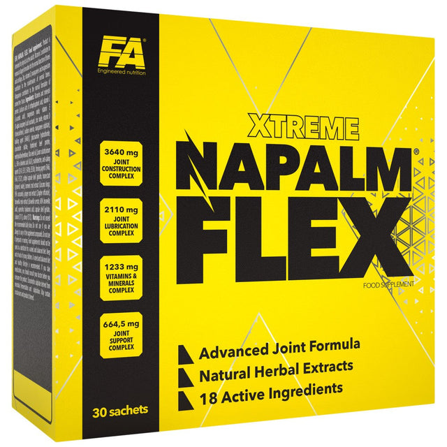 Xtreme Napalm Flex | Advanced Joint Formula - 30 Пакета  FA Nutrition - Nutra Best Bulgaria